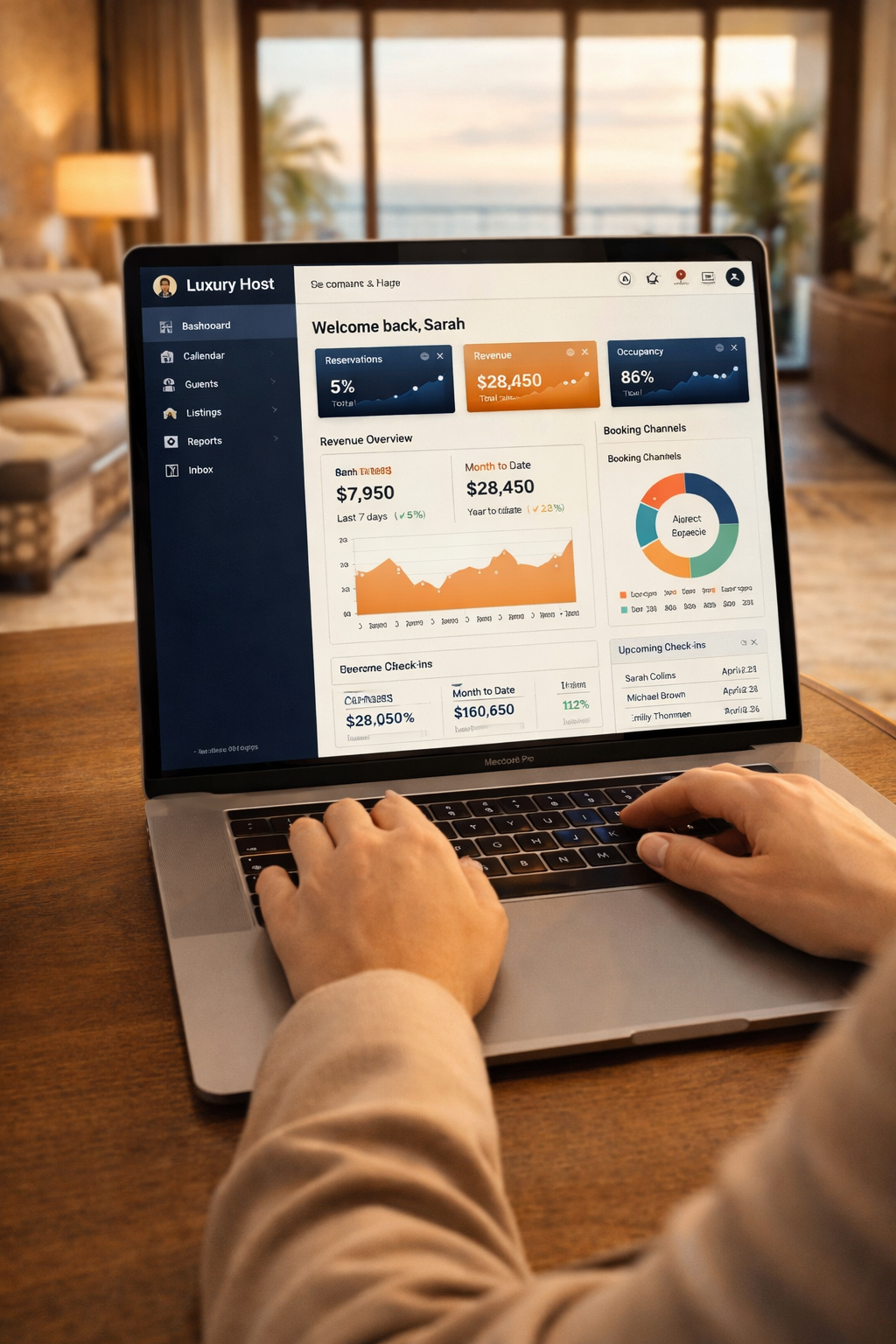 Dashboard host Room Service